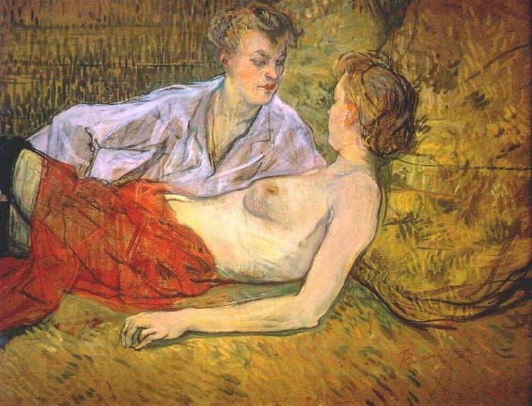Henri de toulouse-lautrec The Two Girlfriends China oil painting art